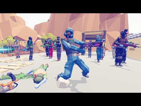 Zombie 100 Units vs Army Soldier #20 - Totally Accurate Battle Simulator TABS