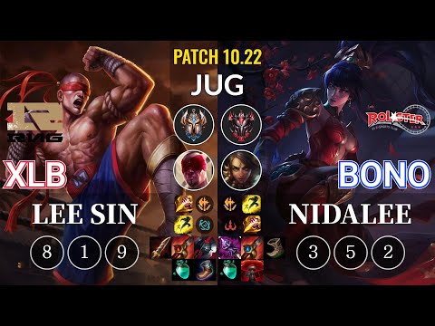 RNG XLB Lee Sin vs KT Bono Nidalee Jungle - KR Patch 10.22