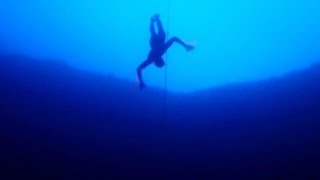 Death-defying free dives push boundaries