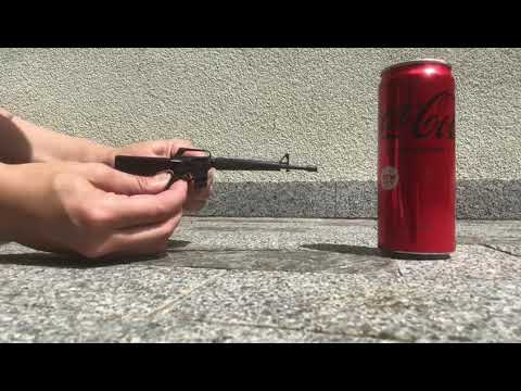 Smallest M16 in the world!! 2mm pinfire, 2mm centerfire mini gun.