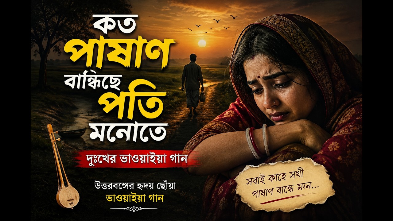 কত পাষাণ বান্ধিছে পতি মনোতে | দুঃখের ভাওয়াইয়া গান | Koto Pashan Bandhiche Poti Monote