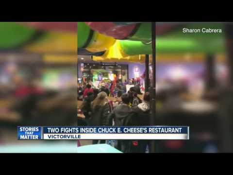 Video captures brawl in Chuck E. Cheese's