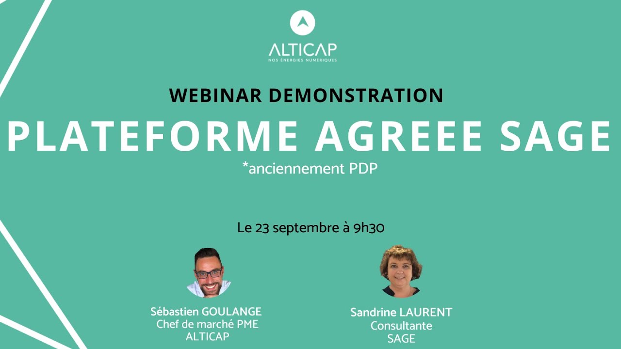 Miniature du webinar Plateforme agréée Sage : préparez votre entreprise à la facturation électronique