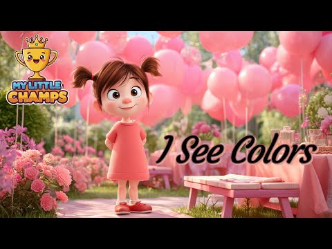 I See Colors! 🌈 | Fun Learning Song for Kids | My Little Champs