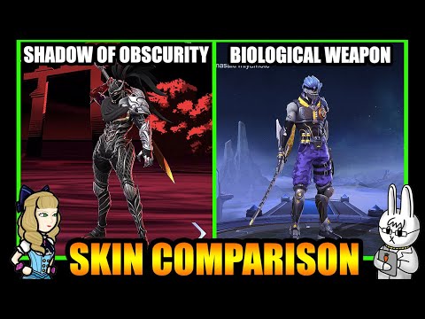 HAYABUSA BIOLOGICAL WEAPON SKIN EFFECTS VS. SHADOW OF OBSCURITY - MLBB SKIN COMPARISON SERIES
