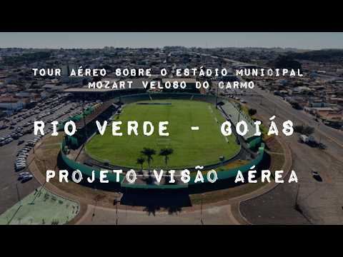RIO VERDE GOIÁS, PROJETO VISÃO AÉREA - ESTADIO MOZART VELOSO DO CARMO.