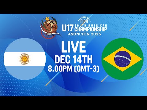 FINAL | Argentina v Brazil | Full Basketball Game | FIBA U17 South American Championship 2025