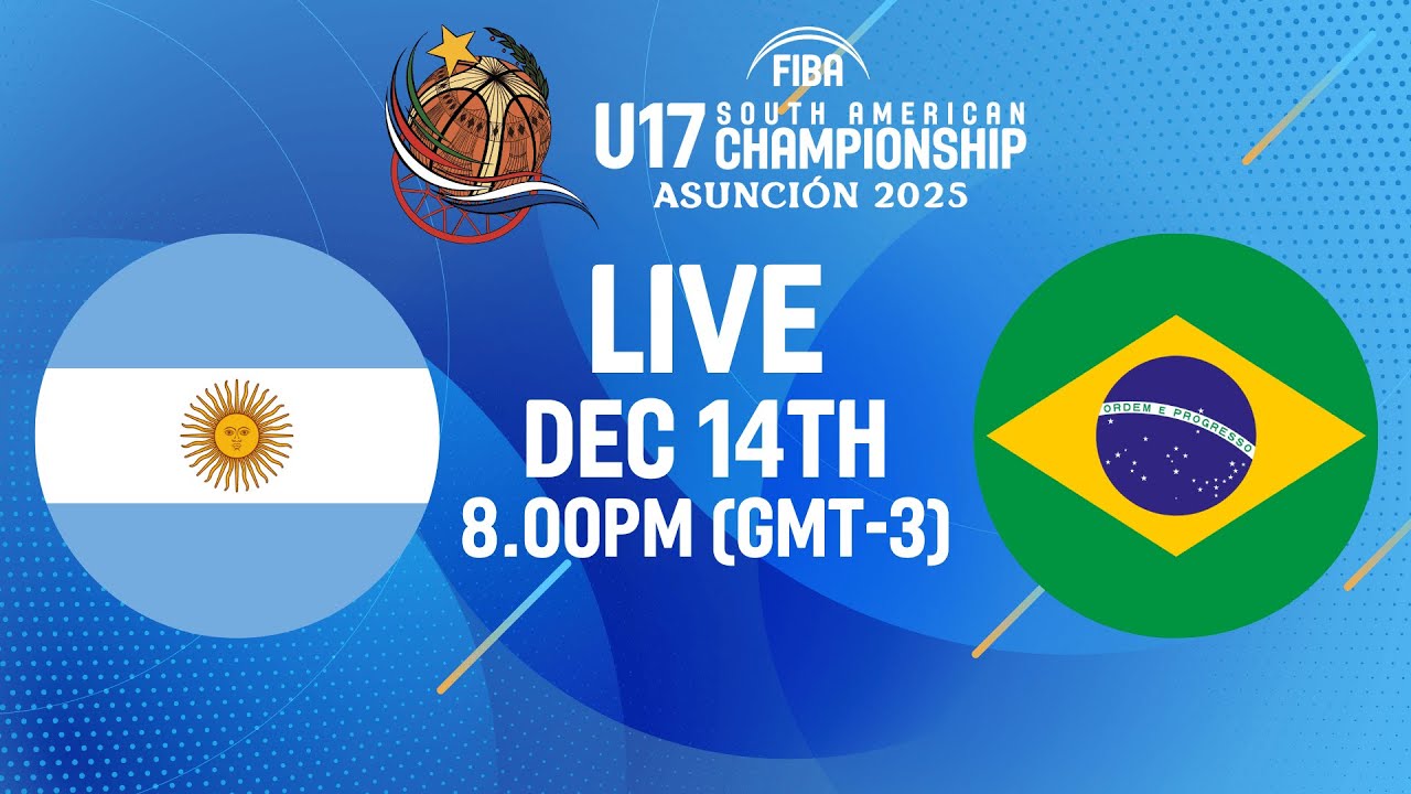 FINAL | Argentina v Brazil | Full Basketball Game | FIBA U17 South American Championship 2025