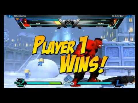 EVO 2014 UMVC3 Justin Wong vs Kaneblueriver