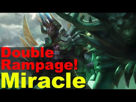 Miracle Terrorblade Double Rampage!! pro Gameplay | Highlights 7.02 — Dota 2