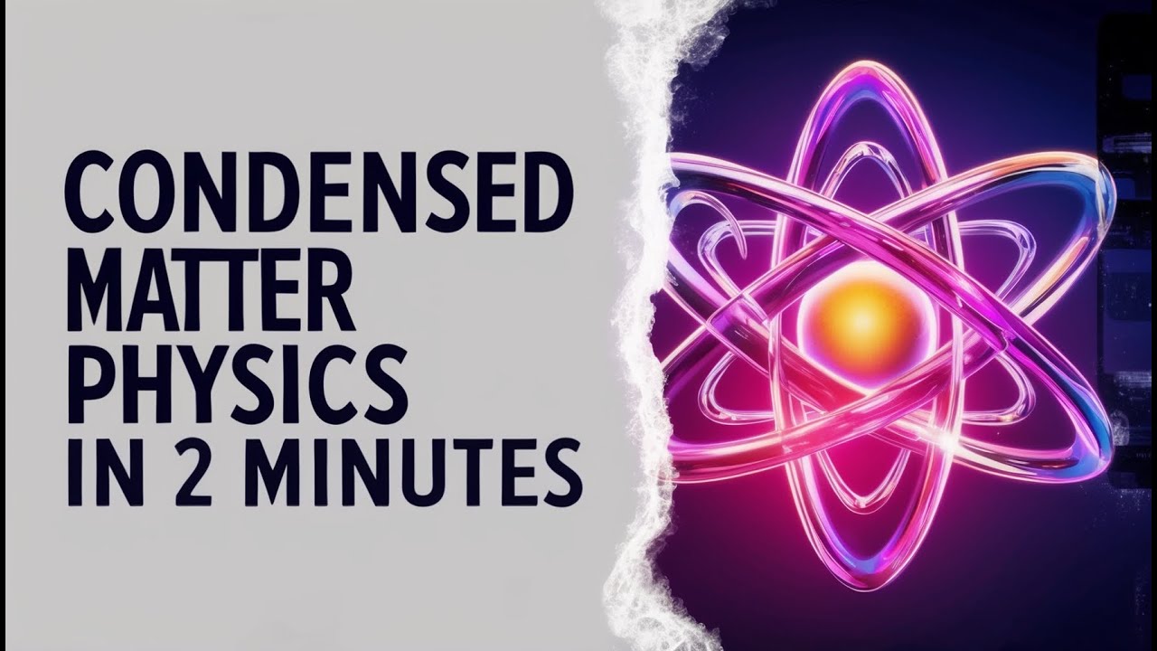 Condensed Matter Physics in 2 Minutes