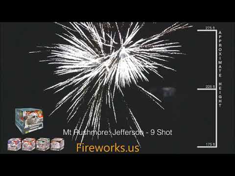Mt Rushmore 9 Shot Fireworks Assortment from Sky Bacon