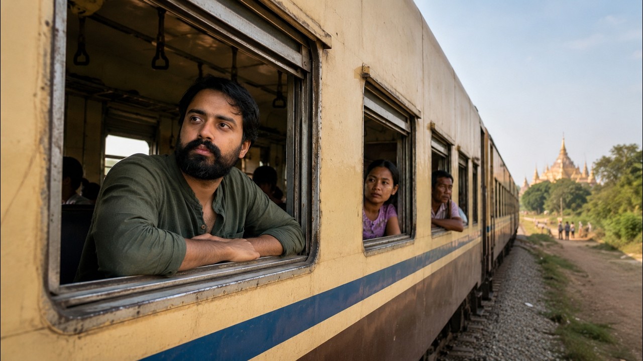 Myanmar CHEAP Long Distance Train ($2 FOR 8 Hours) 🇲🇲