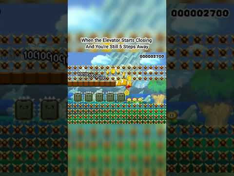POV: The elevator doesn't believe in second chances.  #newsupermariobros #mariogame #mariomaker