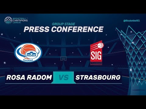Rosa Radom v SIG Strasbourg - Press Conference - Basketball Champions League