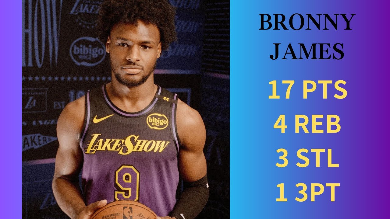 2024/10/19　NBA  LAKERS　BRONNY　レイカーズ　ブロニー