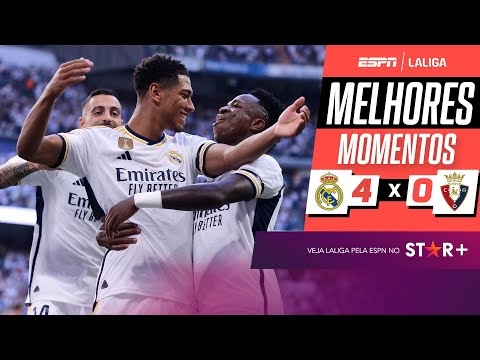 Gols e lances de Real Madrid x Osasuna