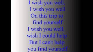 Thousand Foot Krutch Wish you well Lyrics