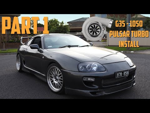 G35 1050 Pulsar Turbo Installation Part 1 | Toyota Supra 2JZ GTE