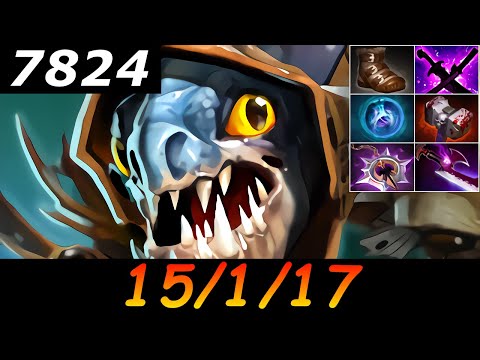 Dota 2 Slark 7824 MMR 15/1/17 (Kills/Deaths/Assists) Ranked Full Gameplay