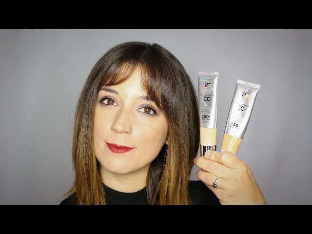 Vídeo relacionado con IT Cosmetics, Base de Maquillaje Matificante y Control de Brillo 16h, Minimiza Poros, Hidrata 24h, Your Skin But Better CC+, Tono Fair, 32 ml