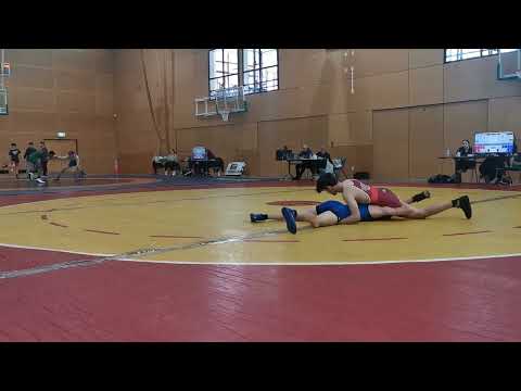 Auckland wrestling champs 2023 - u17 60kg - forth fight with Alex Suddens