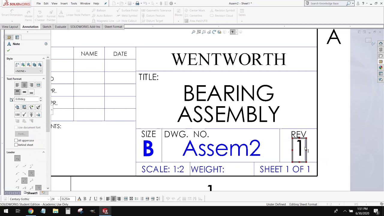 Solidworks Tutorial: assembly drawings