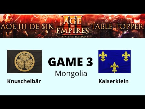 AOE 3 (DE) $1,000 Table Topper: THE FINAL! Game 3 - Knuschelbär vs Kaiserklein