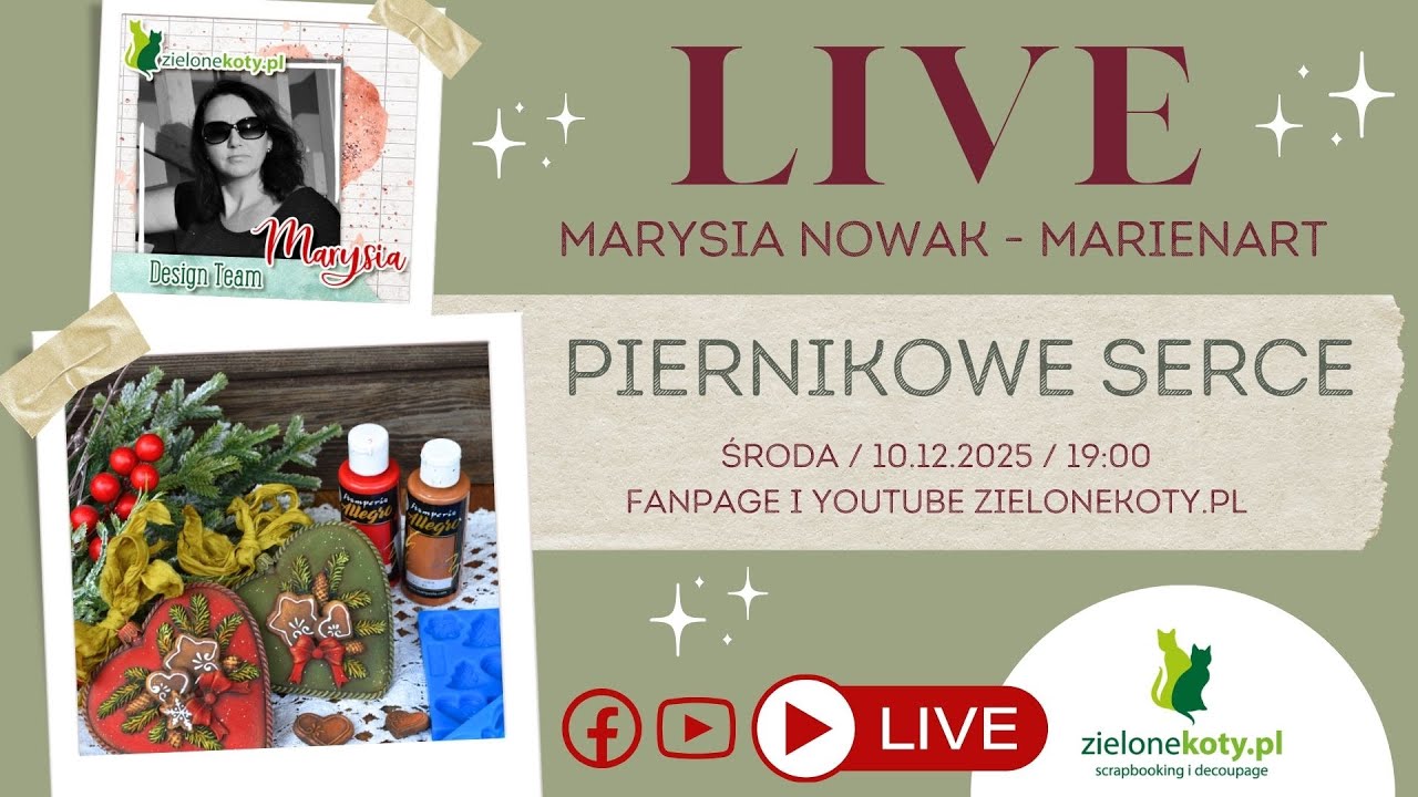 Piernikowe serca z transmisji LIVE | Marysia