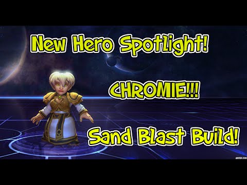 Heroes of the Storm - New Hero Spotlight! - Chromie Sand Blast Build!! (HoTs PTR Try Mode)