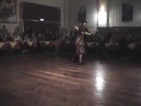  Gustavo Benzecry Sabá  and  Maria Olivera  are  dancing  to  the  milonga  "  La Punalada  "