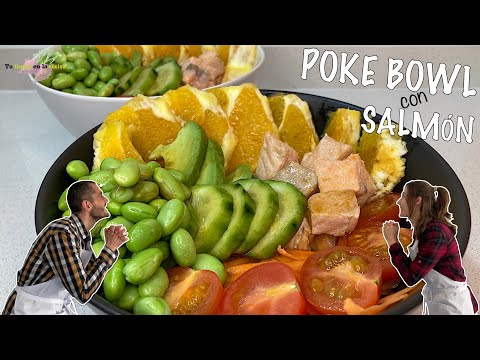 Poke Bowl de Salmón. Sano y Rápido. Receta de Moda!!