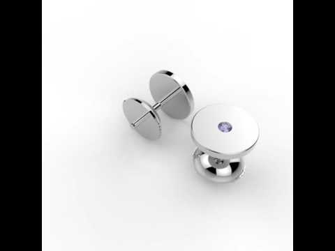BOUCLES D'OREILLES - SUNNY 1, Boucles D'Oreilles Argent & Tanzanite Bleu Violet