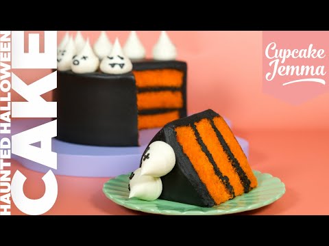 The Halloween Cake  👻🎃🦇 | Full recipe | Cupcake Jemma