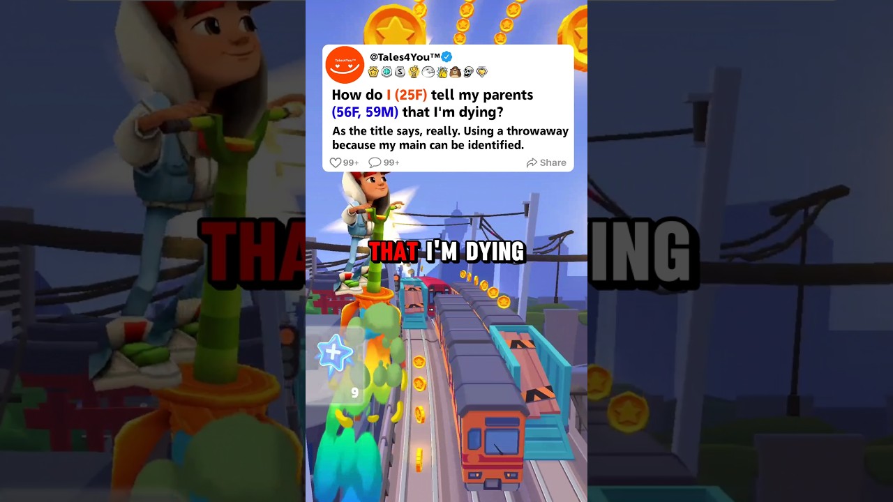 How do I (25F) tell my parents (56F, 59M) that I'm d*y*i*n*g?