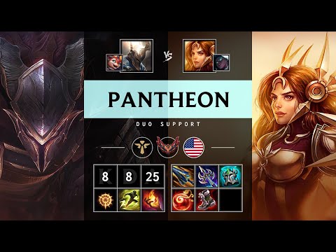 Pantheon Support vs Leona - NA Grandmaster Patch 25.18