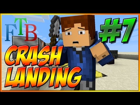 MINECRAFT CRASH LANDING | FTB | HQM | Modded Survival | EP7 City Ruins!