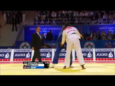 Yuri Alvear vs Bernadette Graf World Judo Championships 2015 - Astana