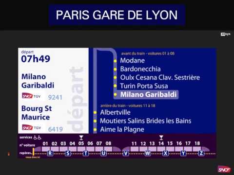 Annonce SNCF TGV Milan & Bourg St-Maurice [FR/EN/IT] (animé)