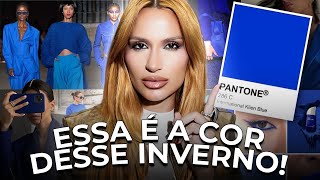 A moda cansou do BEGE? Azul Klein é a cor mais forte do inverno 2026