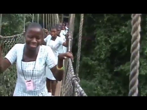 STUDENTS CRYING ON KAKUM NATIONAL PARK (