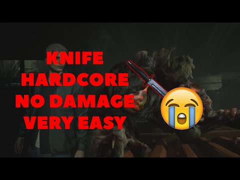 Resident Evil 2 Remake | Easiest way to defeat G Stage 2 with knife only (hardcore, no damage)