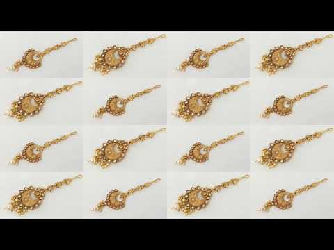 Latest Gold Maang Tikka Designs | Light Weight Gold Bindiya | Maangtika