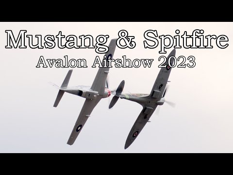 CAC CA-18 Mk.23 Mustang & Supermarine Spitfire - Australian International Airshow - 2023-03-04.