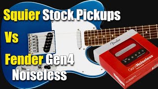 Video thumbnail for Squier Stock Pickups vs Fender Gen4 Noiseless by János Makkai