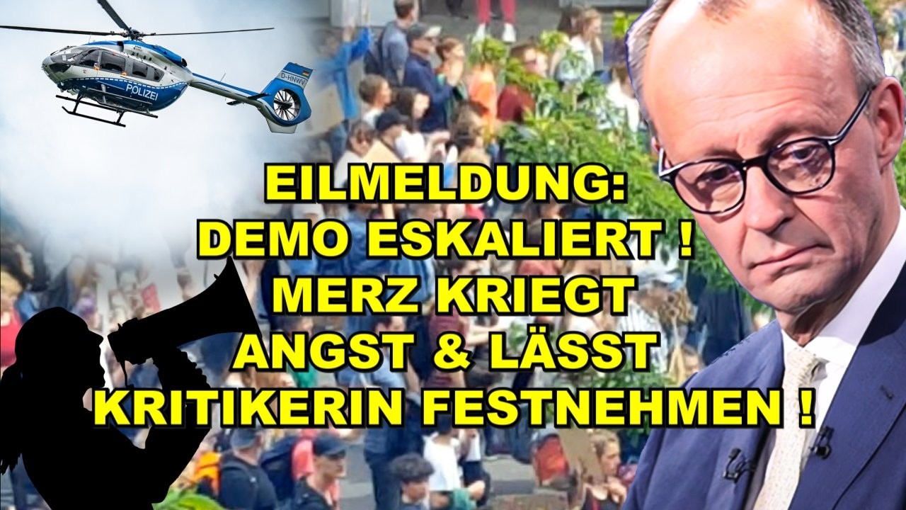 EIL: Merz lässt KRITIKERIN FESTNEHMEN!