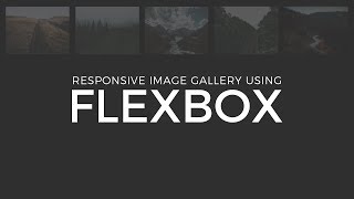 Responsive Image Gallery Using Flexbox | HTML &amp; CSS