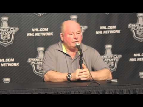 Ducks' coach Bruce Boudreau pre-game press conference