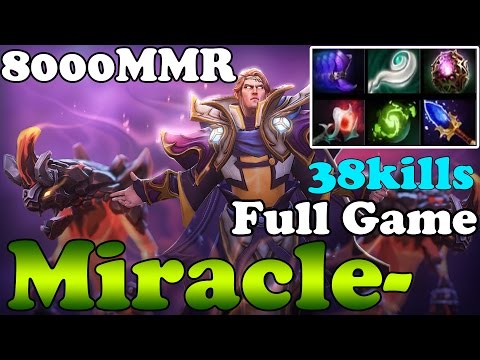 Dota 2 - Miracle- 8000MMR Plays Invoker 38Kills - Full Game - Ranked Match Gameplay