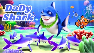 Daddy Shark Doo Doo Dooo with kids Spaceship | Family of Shark Nursery Rhymes & Poem Song